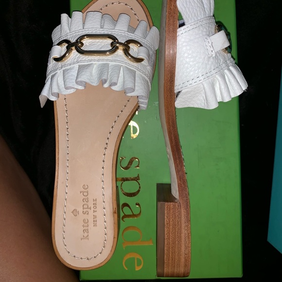 Kate Spade Tumbled Leather Sandals - Picture 2 of 5